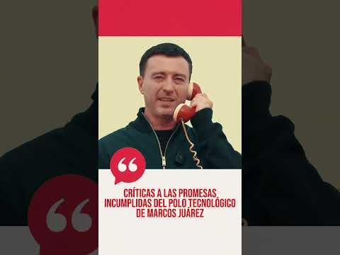 Críticas a las promesas incumplidas del Polo Tecnológico de Marcos Juárez