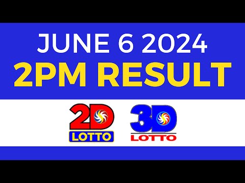 2pm Lotto Result Today June 6 2024 PCSO Swertres Ez2