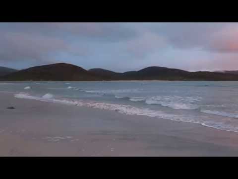 Sunset at Luskentyre beach, Isle of Harris, Outer Hebrides, Scotland