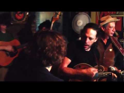 Bluegrass jam session at Mona's Bar, East Village, NYC