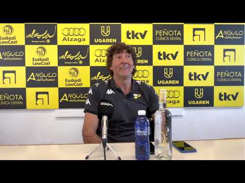 RDP de Patxi Salinas al finalizar el encuentro Club Portugalete 2-1 Aurrera de  Vitoria