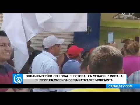 Organismo público local electoral en Veracruz instala su sede en vivienda de simpatizante morenista