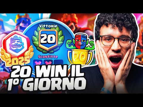 I WON THE 20-WIN CRL CHALLENGE... A PRO'S TIPS ON MY FINAL GAMES! - CLASH ROYALE ITA