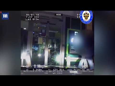 Drug driver misses man by centimetres in horror crash