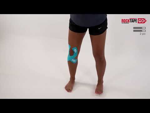 RockTape Go  - Knee Taping Instructions