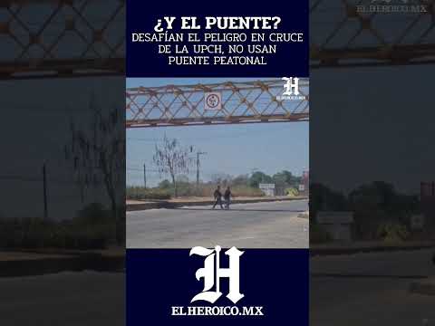 No usan el puente peatonal frente a la IPCH en Cárdenas, Tabasco