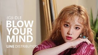 (G)I-DLE (여자)아이들 - BLOW YOUR MIND | Line Distribution