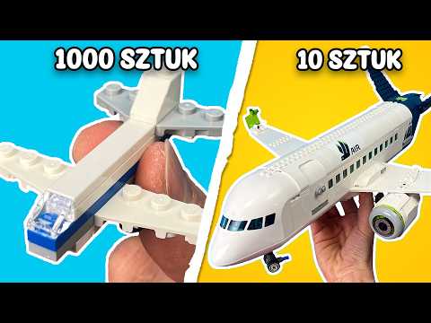 ROZBIŁEM NAJWIĘKSZY SAMOLOT Z KLOCKÓW LEGO | 10 kontra 1000 klocków KATASTROFY LEGO