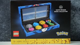 LEGO Pokémon 40892 Kanto Region Badge Collection - LEGO Speed Build Review