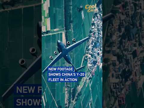 New footage shows China's Y-20 fleet in action#coolchina