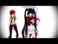 MMD X FNAF Social Shake Foxy Girl Zatsune Miku Bonnie Girl