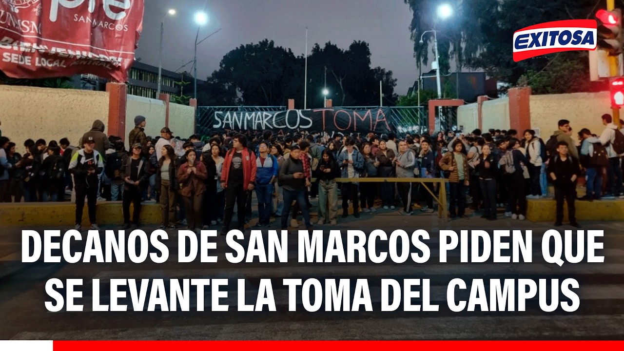 🔴🔵 Decanos de San Marcos piden que se levante la toma del campus ante pausa de elecciones internas