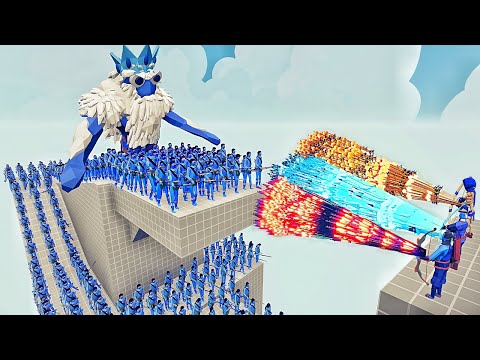 100x AVATAR ARMY + GIANT BEAST vs 3x EVERY GOD - Totally Accurate Battle Simulator TABS