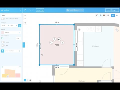 Floorplanner 7b Drawing surfaces