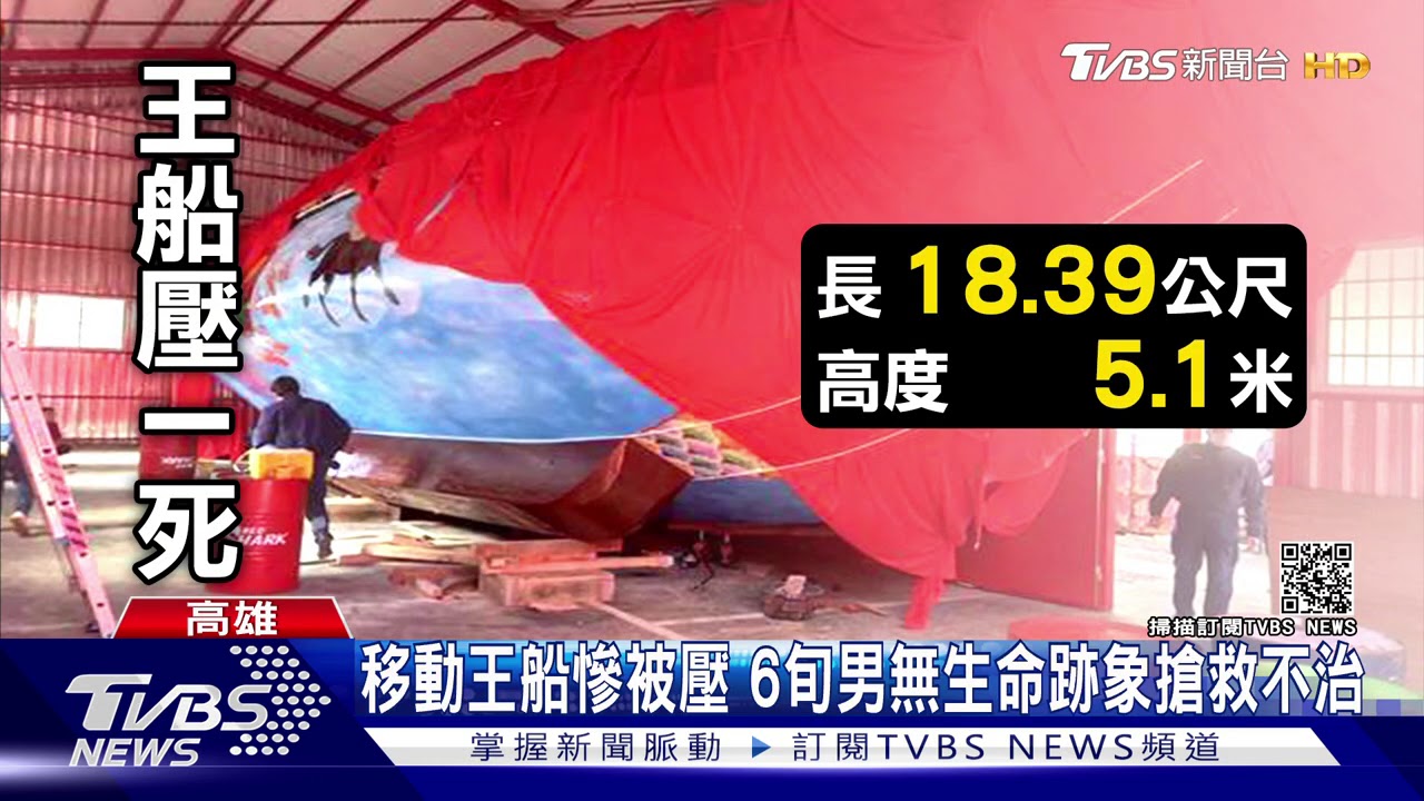 搬運10幾噸重王船 重心不穩傾斜壓死志工