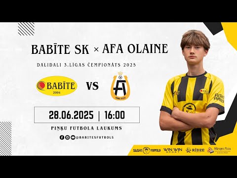 Babīte SK x AFA Olaine II | DaliDali 3.līgas 2025.gada čempionāts
