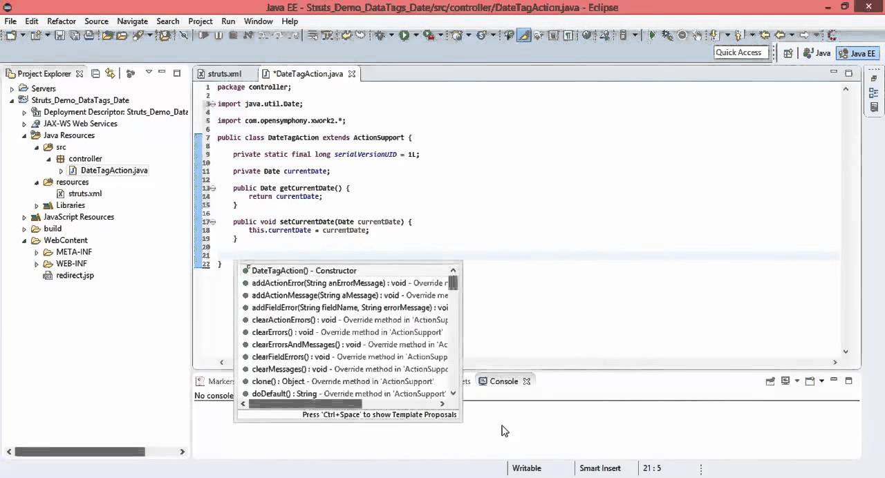 Struts   Part 16   Data Tags  Date   YouTube