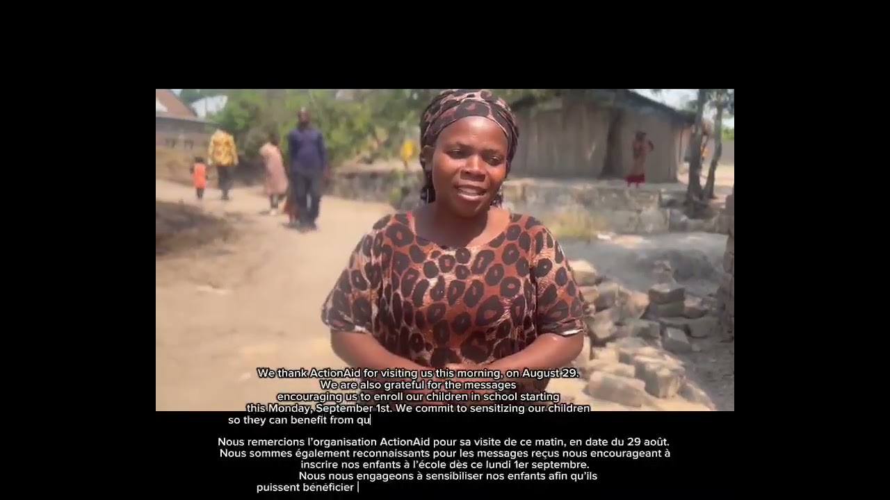 ActionAid RDC Campagne Rentree Scolaire
