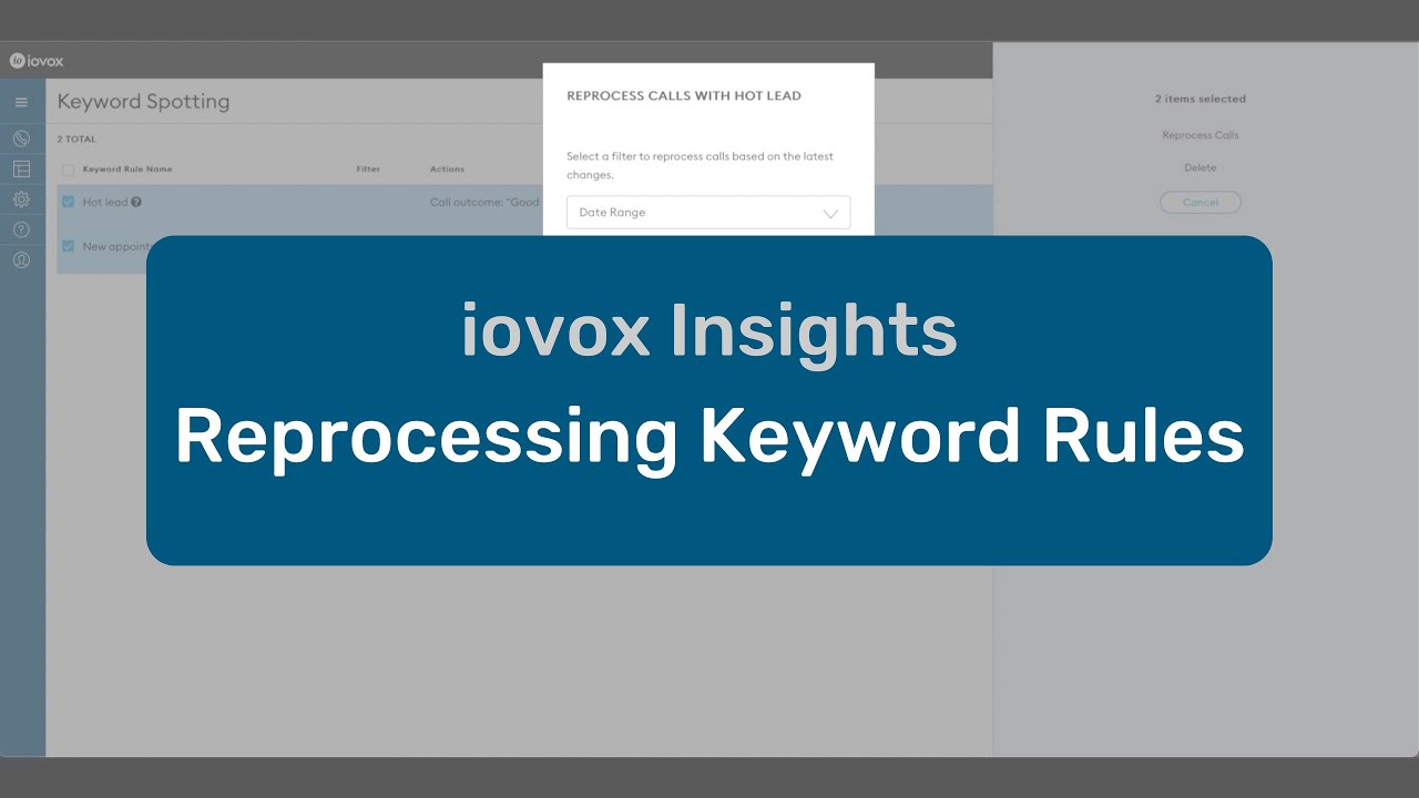 Reprocessing Keyword Rules