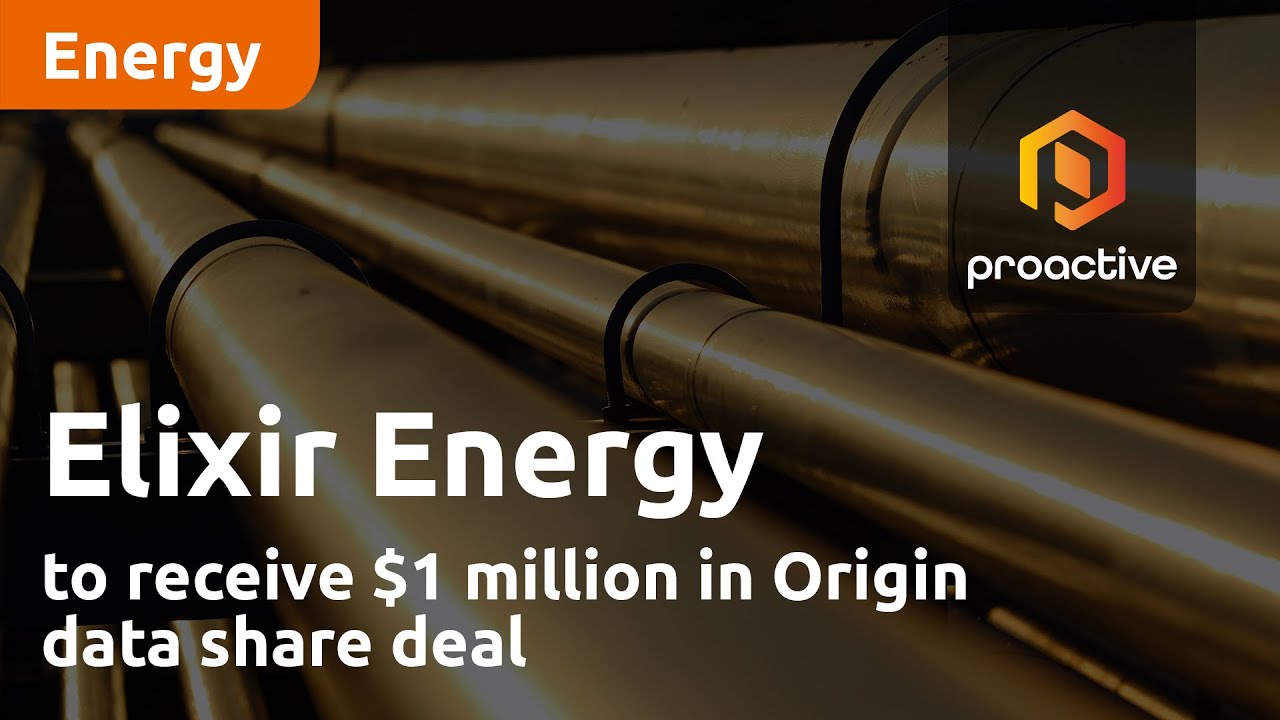 Elixir Energy to receive $1 million in Origin data share deal