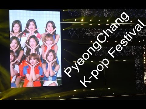 Twice, EXO, Monsta X, BEAST, B.A.P, SHINee, Wonder Girls and Jin Goo at PyeongChang K-pop Festival