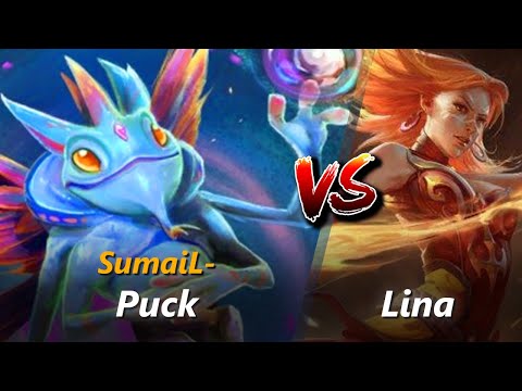 How to Puck mid vs Lina (feat. SumaiL-) | First 10 minutes