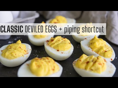 Classic Deviled Egg Recipe & Piping Shortcut