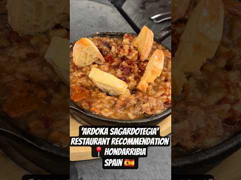Must-Try Restaurant in Hondarribia: 'ARDOKA SAGARDOTEGIA' #hondarribia #spanishfood #tapas #sidreria