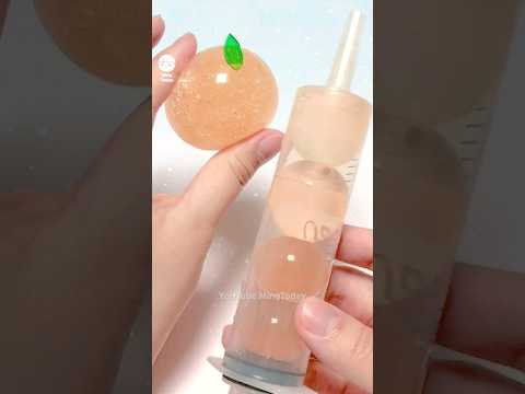 🐸대왕개구리알로 귀여운 오렌지🍊말랑이 만들기 - Cute Orange Squishy DIY with Giant Orbeez and Nano Tape#밍투데이#테이프풍선
