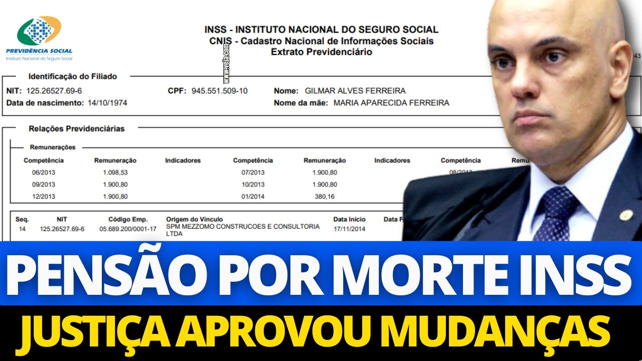 JUSTIÇA APROVOU MUDANÇA NA PENSÃO POR MORTE DO INSS! IDOSOS E HERDEIROS SERÃO AFETADOS