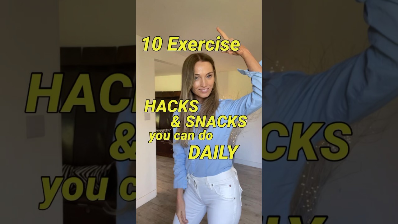 10 Easy Exercise Snacks you can do Daily for Better Health ✔️ #health #wellbeing #tips #shorts