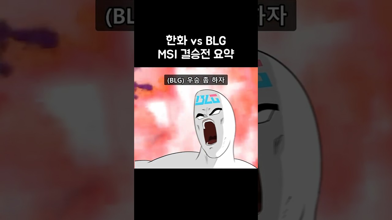 한화 vs BLG MSI 결승전 요약