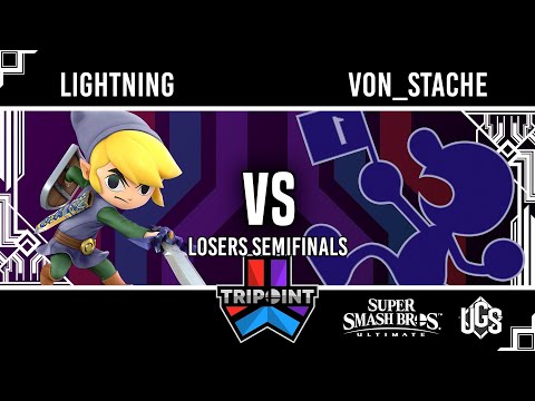 Tripoint Smash 187  -  Losers Semifinals  -  Lightning(Toon Link) Vs. Von_Stache(Mr Game and Watch)