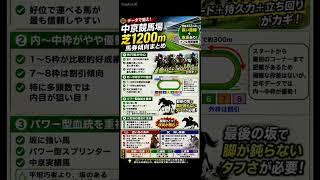 中京競馬場芝1200m データ分析　馬券傾向 #競馬予想 #中央競馬予想 #競馬 #horse #中京競馬場 #コース