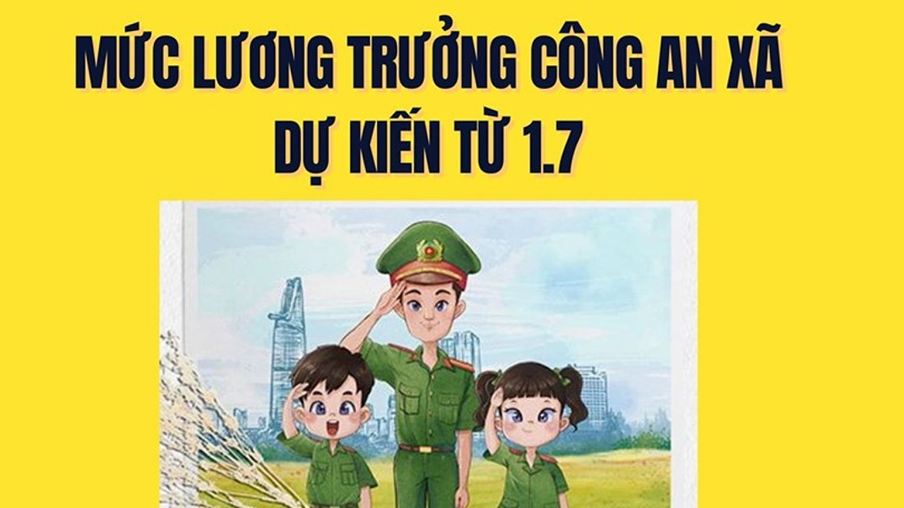 Dự kiến mức lương Trưởng Công an xã từ 1.7