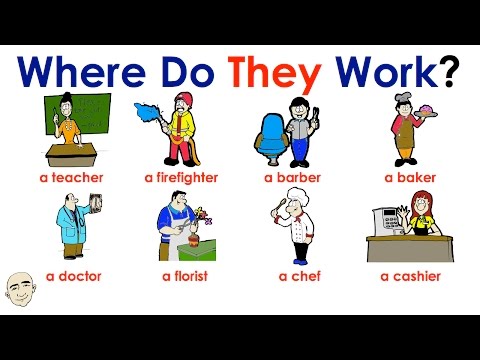 Where Do They Work Job Names And Workplaces English Esl Video Lesson Where Do They Work Job Names And Workplaces English Esl Video Lesson