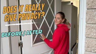 Frosted Glass Window Film Installation & Review + Real Privacy Test”