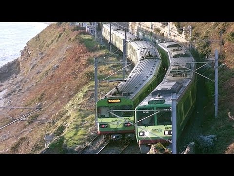 IE 8520 and 8100 Class Dart Trains - Killiney, Dublin