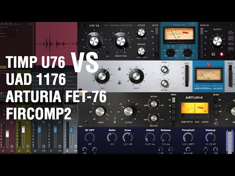 Tim Petherick U76 (Nebula) vs UAD 1176 / Arturia FET-76 / FirComp2