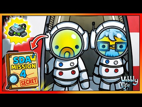 WOBBLY LIFE SPACE UPDATE SECRET: Detective Mission 4 on the MOON! 🌕🕵️ Unlock the Cloaking Device!