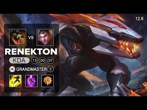 Renekton vs Jayce Top - KR Grandmaster - Patch 12.6 Season 12
