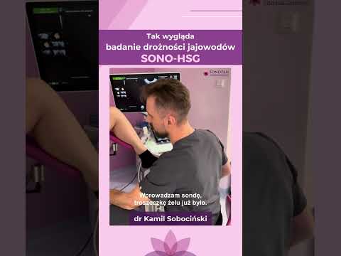 Badanie drożności jajowodów Sono-HSG 👨‍⚕️ #diagnostykaniepłodności #niepłodność