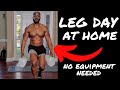 Leg Workout at Home No Equipment Needed For Beginners