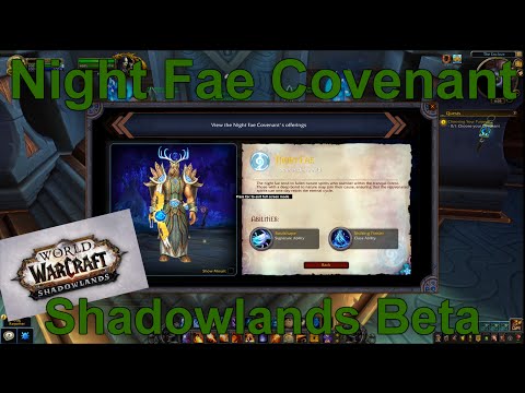 Night Fae Covenant Opening Quest Chain | Shadowlands Beta Playthrough