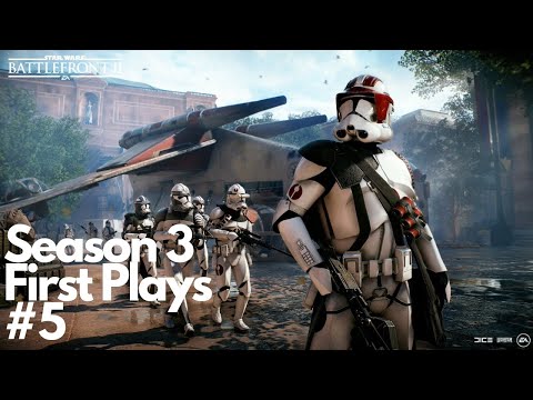 Star Wars Battlefront 2 Season 3 First Plays #5 - 104th Wolf Pack Battalion Gameplay + Squad System
