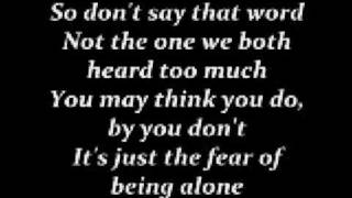 The Fear Of Being Alone ~ Acapella