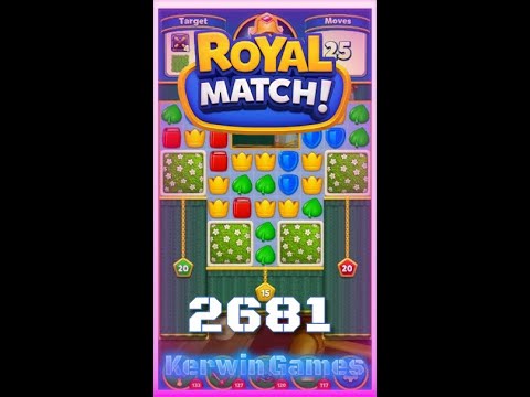 Royal Match Level 2681 - No Boosters Gameplay
