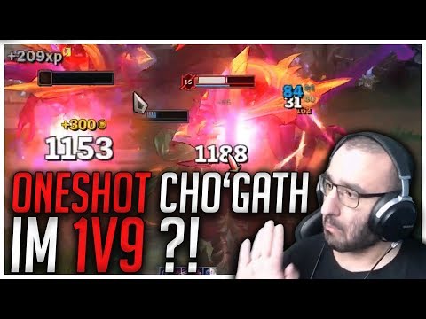 ONESHOT CHOGATH IM 1V9? Stream Highlights [League of Legends]