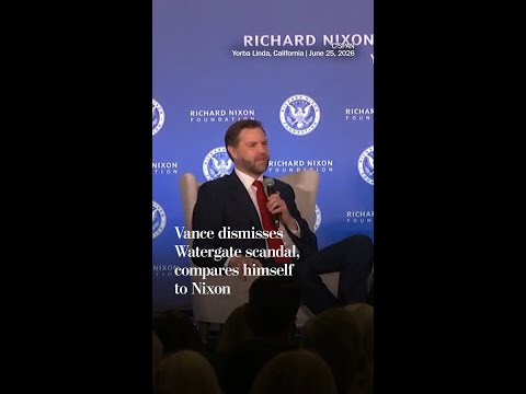Vance dismisses Watergate scandal, compares himself to Nixon
