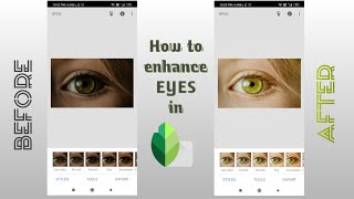 How to edit eyes in Snapseed I Snapseed tutorial I Photo editing tricks